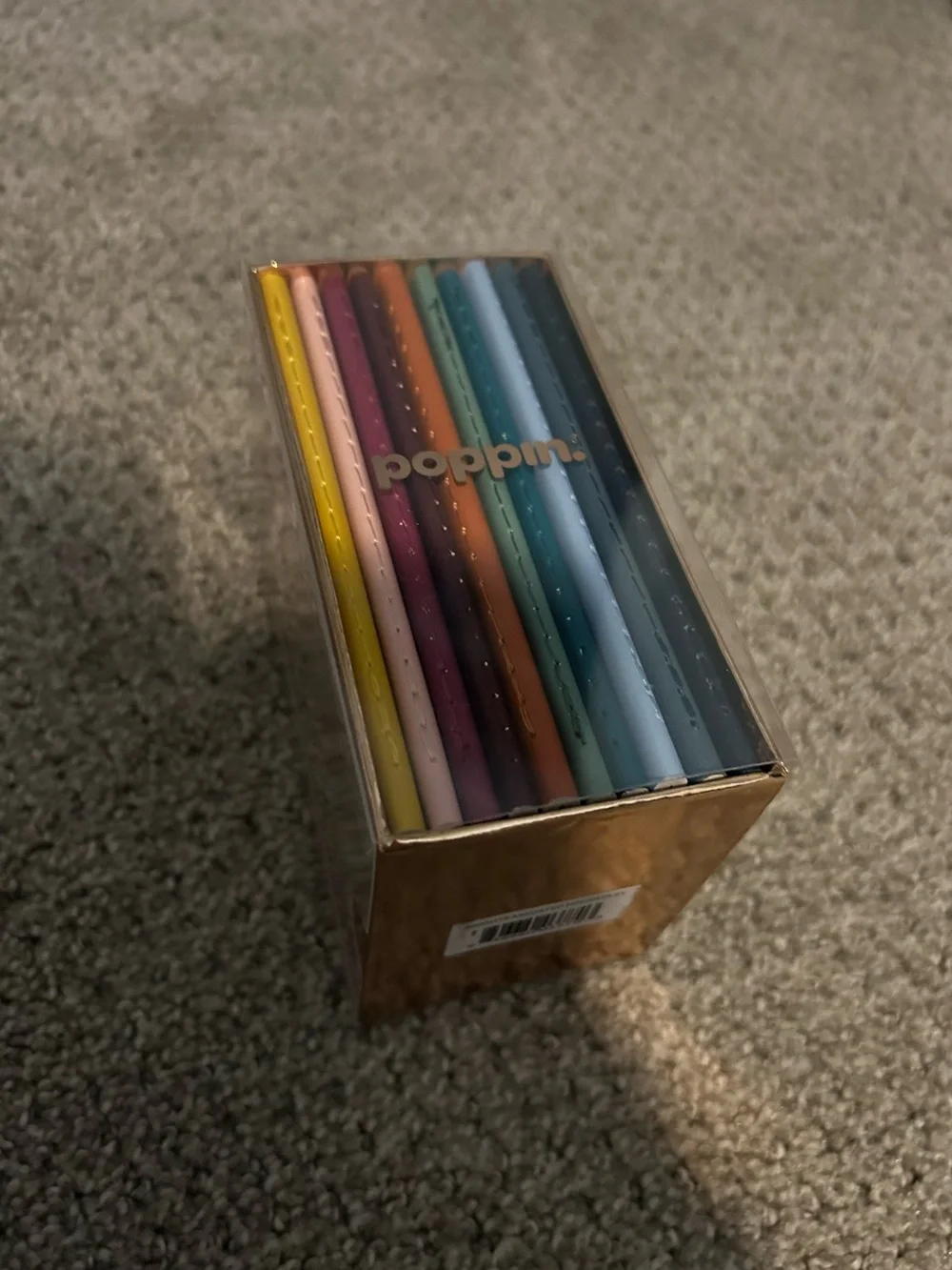 Poppin Small Colorful Leather-Like Pocket Notebooks